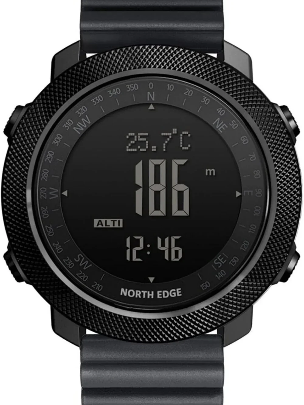 Outdoor Digital Watch for Men - Altimeter, Barometer, Compass, Pedometer, 50M